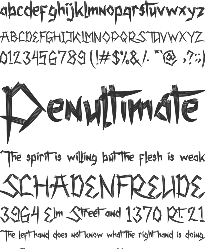 Shenttpuro font preview