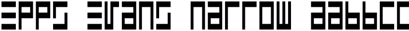 Epps Evans Narrow font