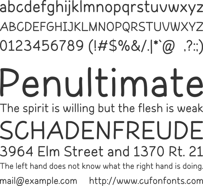 Vertiky font preview