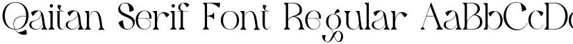 Qaitan Serif Font Regular font
