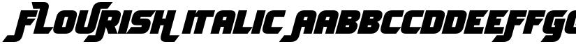 FLOURISH Italic font