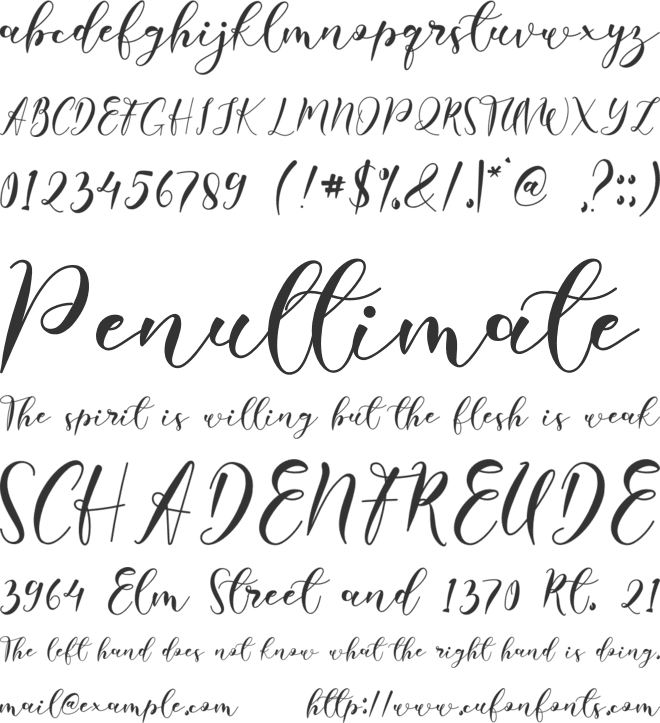 Laudiea font preview