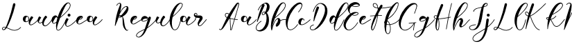 Laudiea Regular font