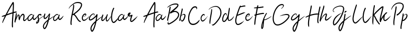 Amasya Regular font