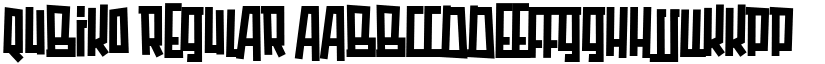 Qubiko Regular font