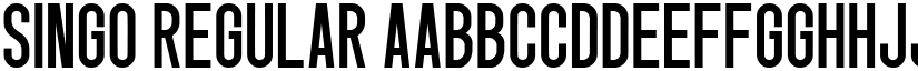 Singo Regular font