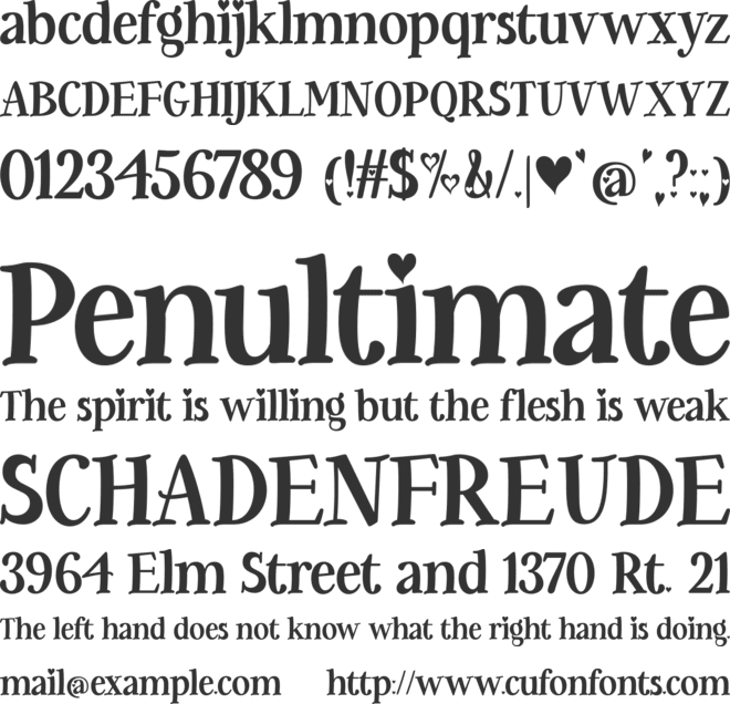 Be My Glittertine font preview