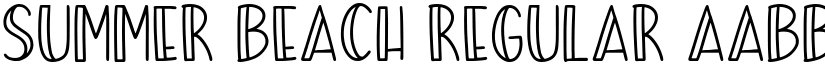 Summer Beach Regular font