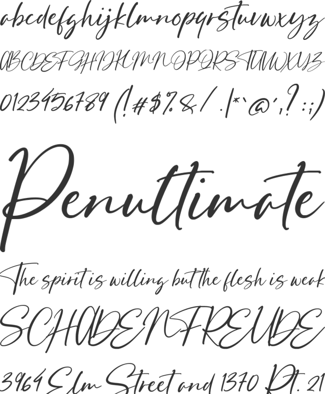 Magnolia font preview