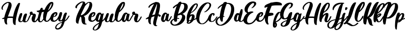 Hurtley Regular font
