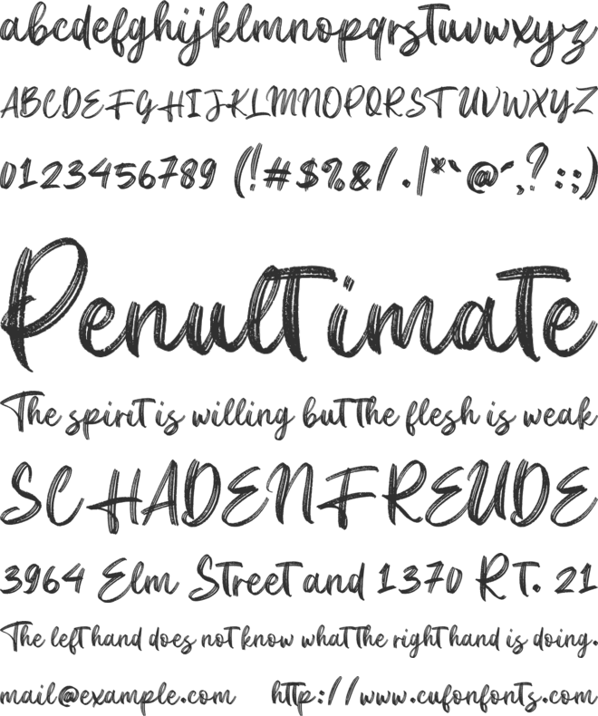Crocky font preview