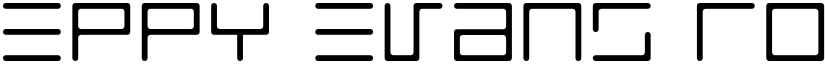 Eppy Evans Round Light font