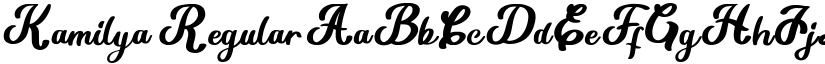 Kamilya Regular font