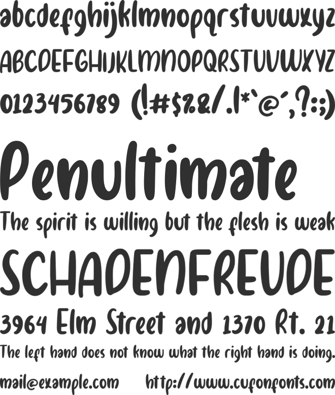 Mandaly font preview
