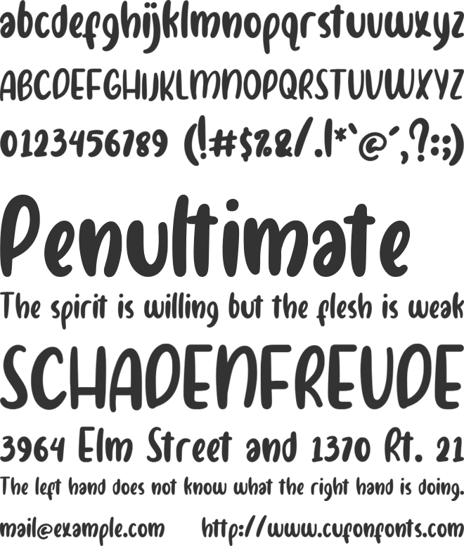Mandaly font preview