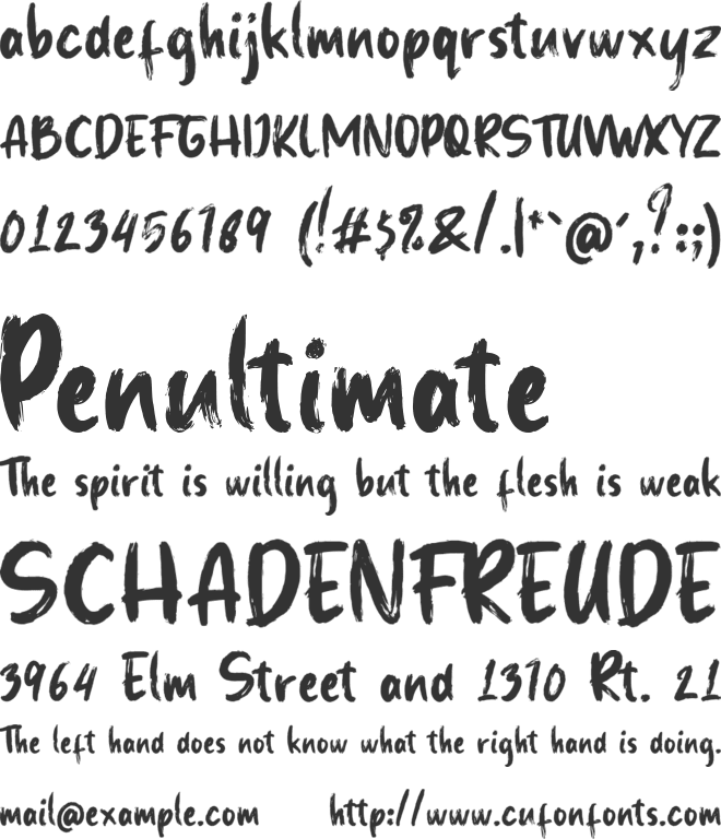 Wildrock font preview