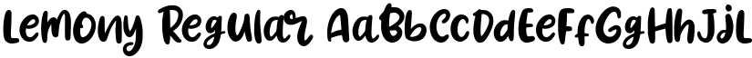 Lemony Regular font