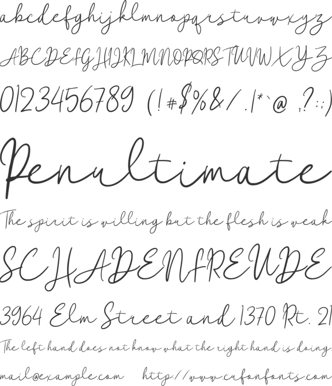 Ondyne font preview