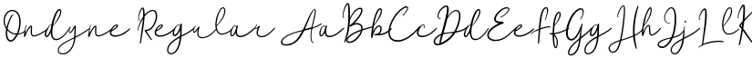 Ondyne Regular font