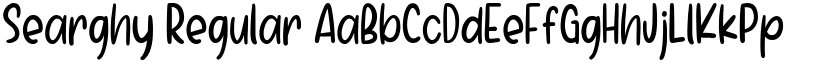 Searghy Regular font