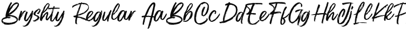 Bryshty font download
