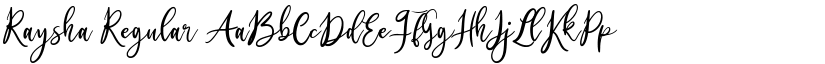 Raysha Regular font