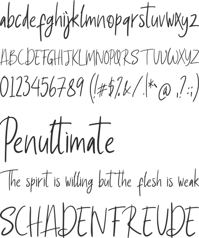 Gadroons font preview