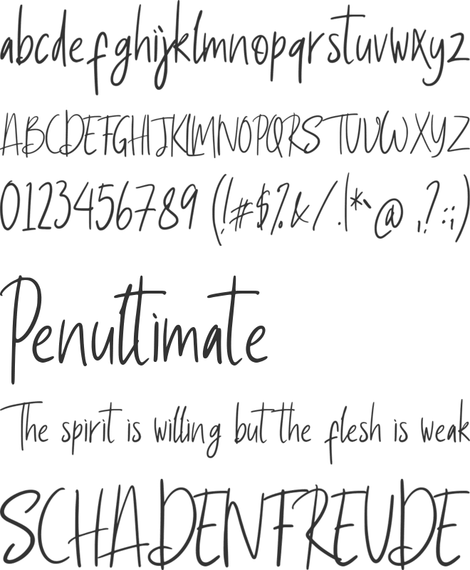 Gadroons font preview