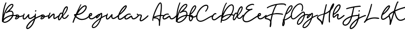 Boujond Regular font