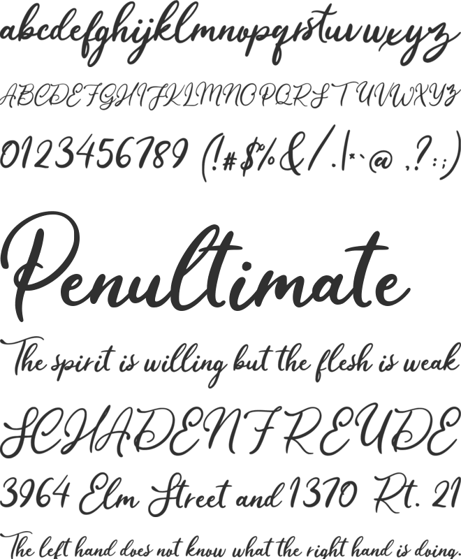 Quickly font preview