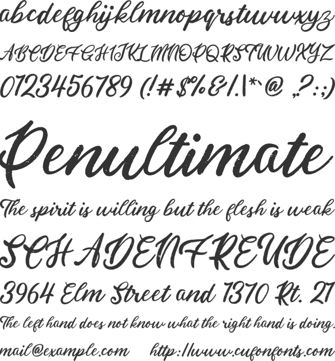 Betterly font preview