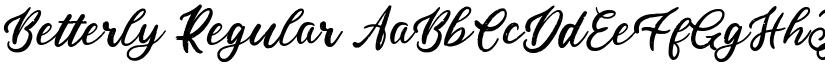 Betterly Regular font