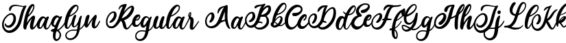 Jhaqlyn Regular font