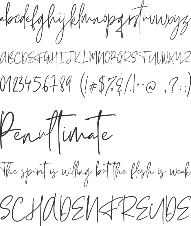 Themysion font preview