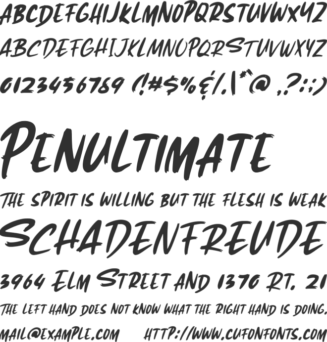 Forqend font preview