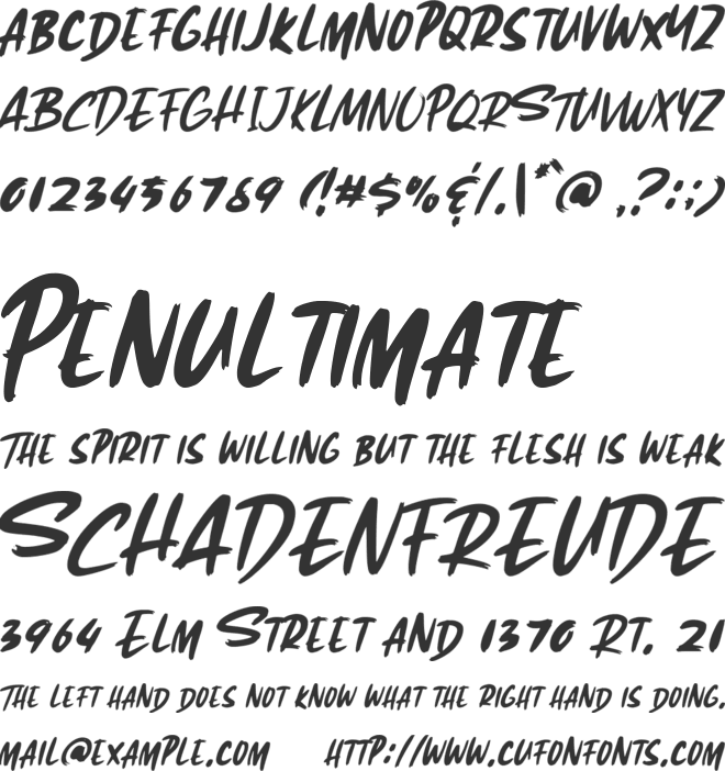 Forqend font preview