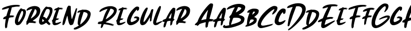 Forqend font download