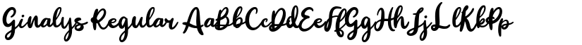 Ginalys Regular font