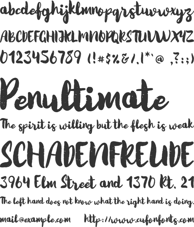 Quicksliver font preview