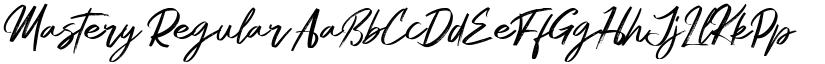 Mastery Regular font