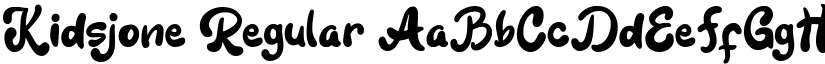 Kidsjone Regular font