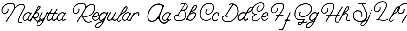 Nakytta Regular font