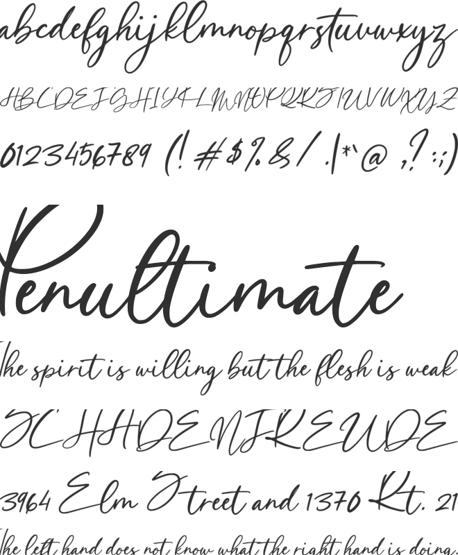 Marlyne font preview