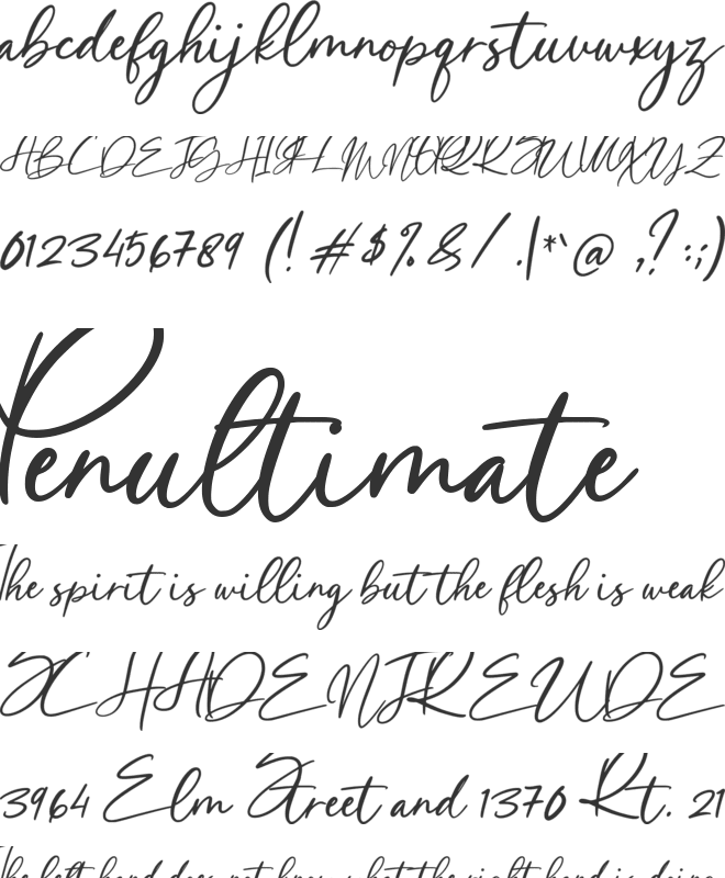 Marlyne font preview