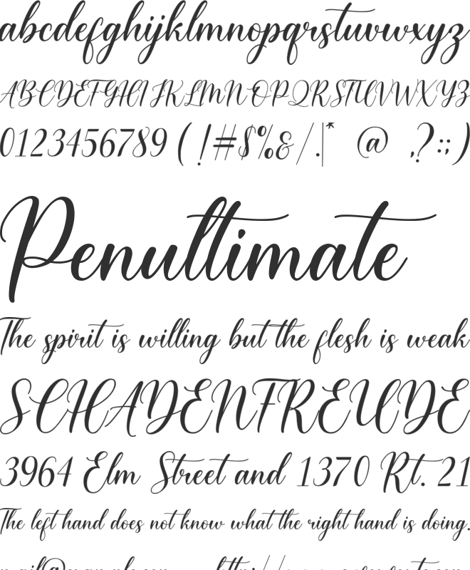 Mistery Heart font preview