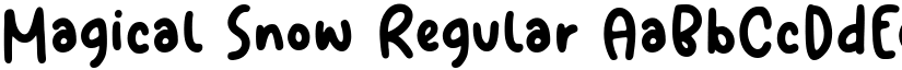 Magical Snow Regular font