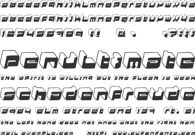 HKI Metropol + Nightlife font preview