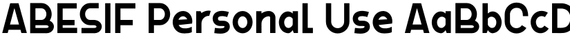 ABESIF Personal Use font