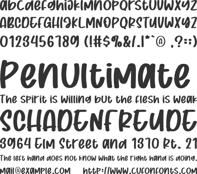 Strawberry Bubblegum font preview