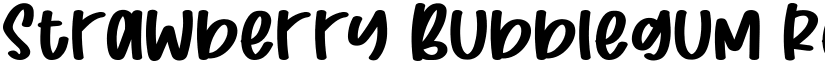 Strawberry Bubblegum Regular font
